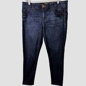 Democracy Dark Blue Skinny High-Rise Jeans 14P